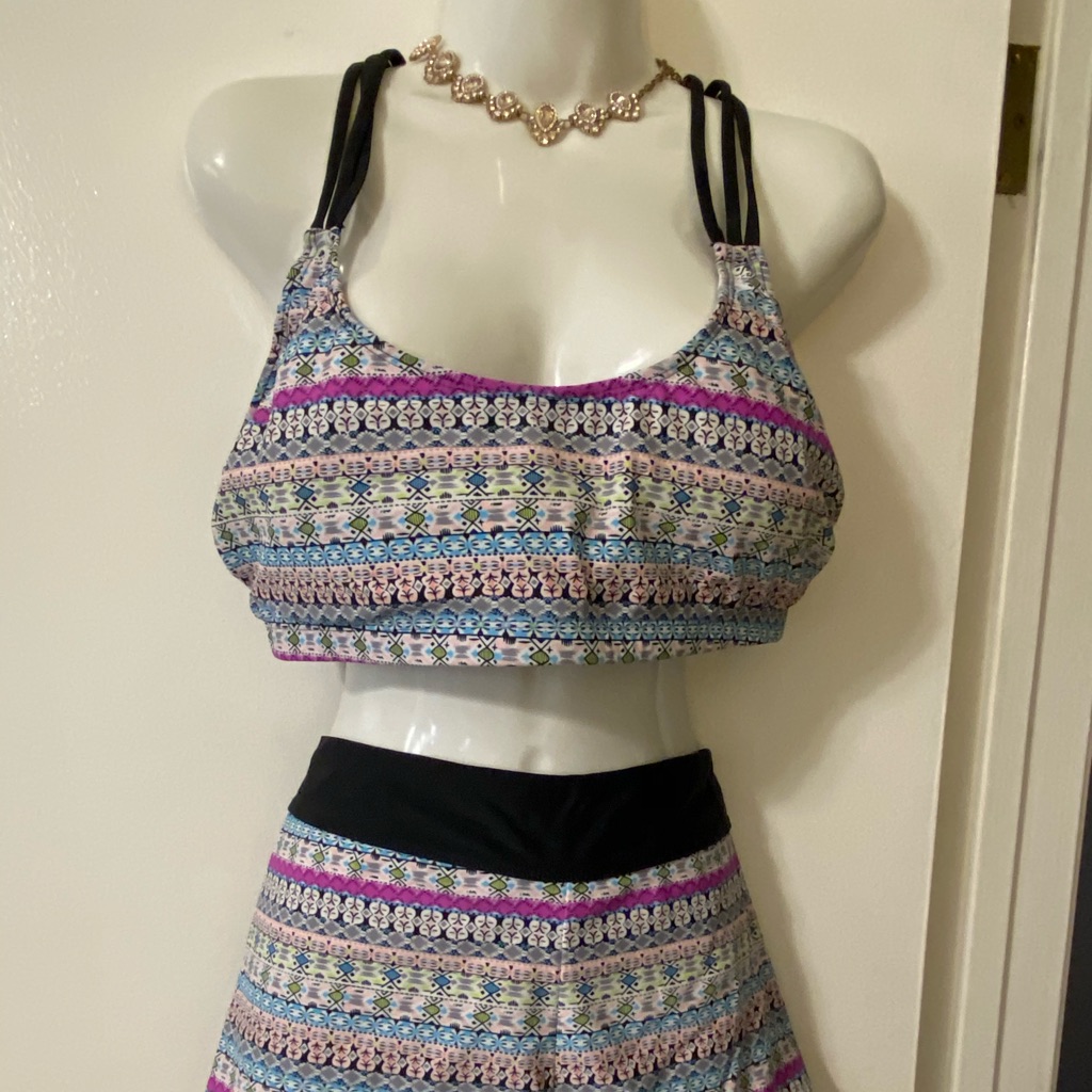 Fashion 2 Piece Boy Short Swimsuit